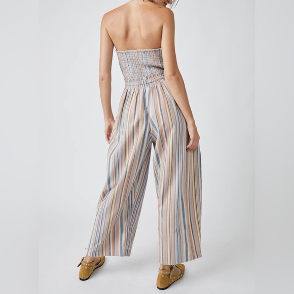 NEW 💛 Free People Roaming Shores Jumpsuit ☀️ size Small - Picture 5 of 8